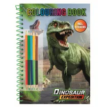 Kolorowanka Dinozaur + kredki