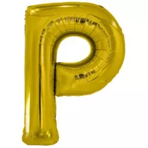 Balon foliowy litera P zota 60,5x86cm