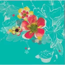 Clear Creations Karnet Kwiaty morski Swarovski CL2910_BL