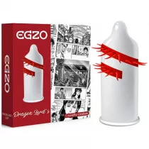 Egzo Dragon Lord`s prezerwatywa z pieszczcymi kolcami Soft
