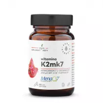 Aura Herbals Witamina K2 MK7 200 mcg Suplement diety 30 kaps.