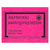 Ziemia Obiecana Karteczki samoprzylepne fluo r�owe 38x51 mm