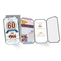 Kukartka Karnet Urodziny 60