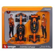 Bburago Model 1:24 McLaren MCL38 Norris Piastri zestaw bolid�w F1 18-28051