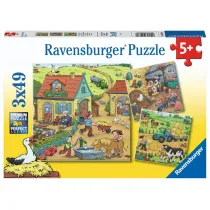Puzzle 3x49 Farm fun Ravensburger
