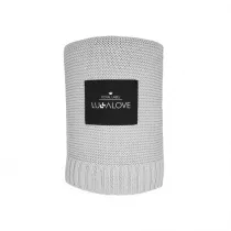 LullaLove Kocyk bambusowy - glamour gray, szary