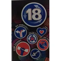 AbCard Kartka okoliczno�ciowa Urodziny 18 US07