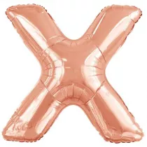 Amscan Balon foliowy litera X r�owe z�oto 81x86cm