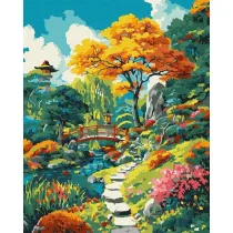 Ideyka Malowanie po numerach - Jesienny japo�ski 40x50cm