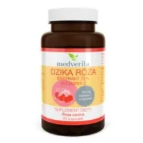 Medverita Dzika Ra Ekstrakt 70 % Witamina C Suplement diety 60 kaps.