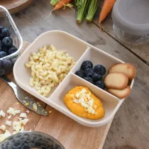 Beaba Silikonowy trjdzielny talerz z przyssawk Clay