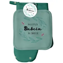 Be-Happy Gifts Zestaw r�kawica kuchenna + �apka Najlepsza Babcia