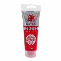 Astra Farba akrylowa Deco Artea w tubie 75ml czerwona