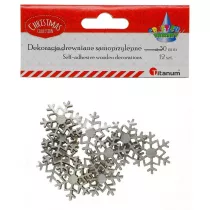Titanum Drewniane p�atki �niegu samoprzylepne 12 szt.