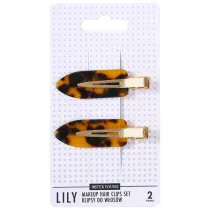 Sister Young Lily Makeup Hair Clips Zestaw klipsy do wosw Leopard Print 2 szt.