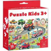Puzzle 30 el. Kids Auta 3+ Kangur
