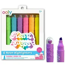 Ooly Neonowe Zakre�lacze Heart Pops 6 kolor�w