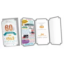 Kukartka Karnet Urodziny 60