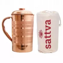 Sattva Dzbanek miedziany w prki Stripe Jug 1.25 l