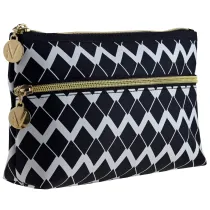 Inter Vion Black & White kosmetyczka rozszerzona z przedni� kieszeni�