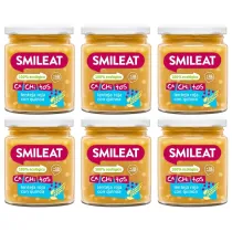Smileat S�oiczek z ekologicznymi ma�ymi kawa�kami soczewicy i komos� ry�ow� po 10 miesi�cu Zestaw 6 x 230 g Bio