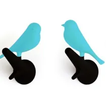 Qualy Wieszaki Ptaki niebieski/czarny 10067-BK-BU