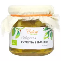 Batom Cytryna z imbirem w syropie 220 g Bio