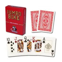 Jumbo Bike Trophy, karty do gry, czerwone Modiano