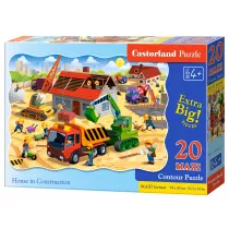 Puzzle 20 el. Dom w budowie Castorland