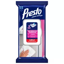 Presto ciereczki czyszczce do rnych powierzchni 55 szt.