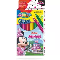 Patio Flamastry brokatowe Colorino Kids Minnie 6 szt.