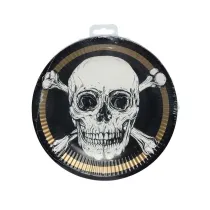 Talerzyki papierowe Piraci 23cm 10 szt