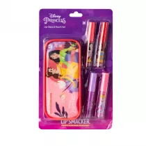 Zestaw kosmetykw do makijau dla dzieci Disney Princess Lip Smacker Lip Gloss & Pouch Set Markwins