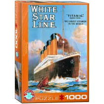 Puzzle 1000 el. Bia�a gwiazda Titanic Eurographics