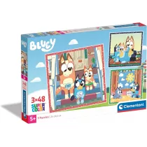 Puzzle 3x48 Super Kolor Bluey Clementoni