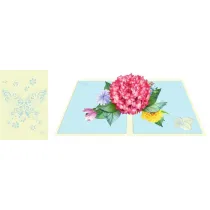 DaVinci Karnet + koperta POP-UP Ogr�d 12x18cm