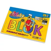 Pastello Blok rysunkowy A4 kolorowy 22k