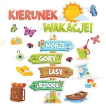 LearnHow Dekoracje szkolne - Kierunek wakacje XL 22 el.