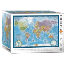 Puzzle 5000 World Map 8520-5890 Eurographics