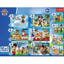 Puzzle 10w1 Dzielna dru�yna Psiego Patrolu TREFL
