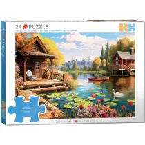 Puzzle 24 Lake Cottage by Lauai 6724-6016 Eurographics