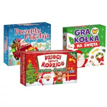 Zestaw gier �wi�tecznych: Dzieci kontra Rodzice. Magia �wi�t, Gra w K�ka na �wi�ta, Prezenty Miko�aja