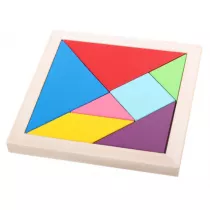 Puzzle Ukadanka drewniana Tangram Askato