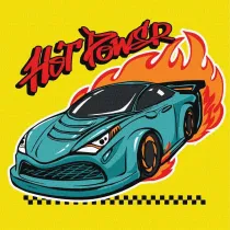 Ideyka Malowanie po numerach - Wycigi motorowe Kids