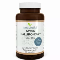 Medverita Kwas Hialuronowy 200 mg Suplement diety 60 kaps.