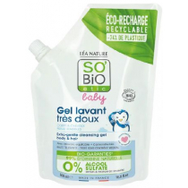 SO'BiO etic Organiczny płyn do mycia ciała i włosów dla niemowląt i dzieci - uzupełnienie 500 ml
