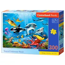 Puzzle 200 el. Tropikalny podwodny wiat Castorland