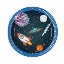 Procos Talerzyki papierowe Rocket Space 20cm 8 szt.