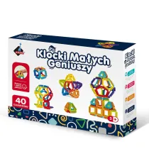 Klocki ma�ych geniuszy Geometryczne Szczotki 40 element�w