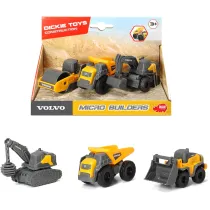 Pojazdy budowlane Volvo 3-pak Dickie Toys